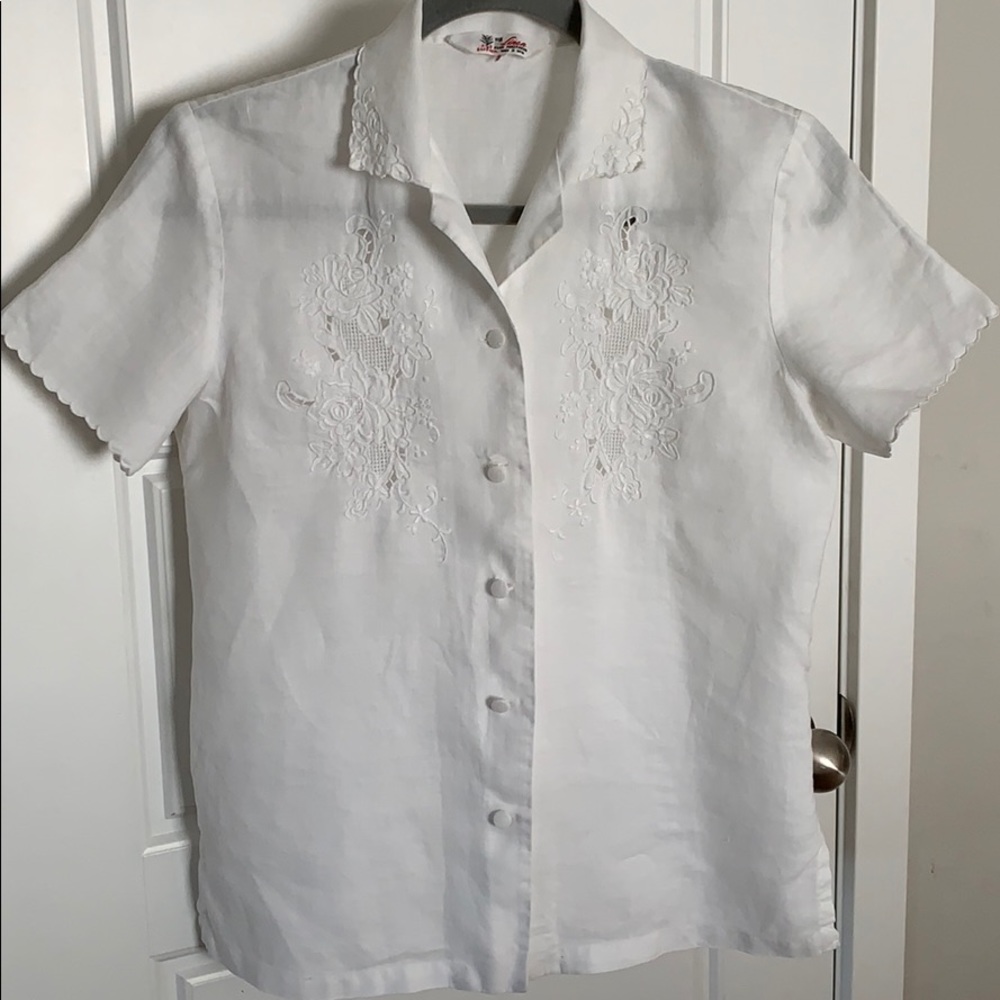 Vintage Linen Blouse